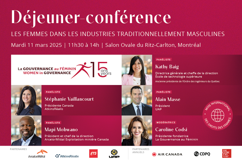 Déjeuner-conférence, mardi 11 mars 2025 au Ritz-Carlton de Montréal